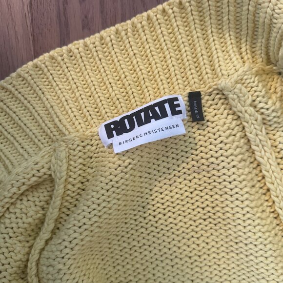 ROTATE BIRGER CHRISTENSEN Gracelyn cropped cotton-blend cardigan - Picture 5 of 5